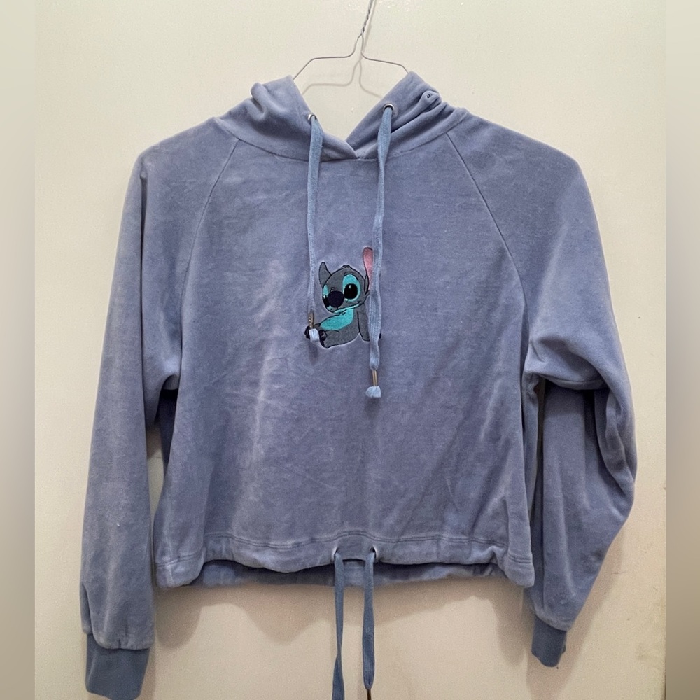 Disney Stitch Cropped Hoodie
